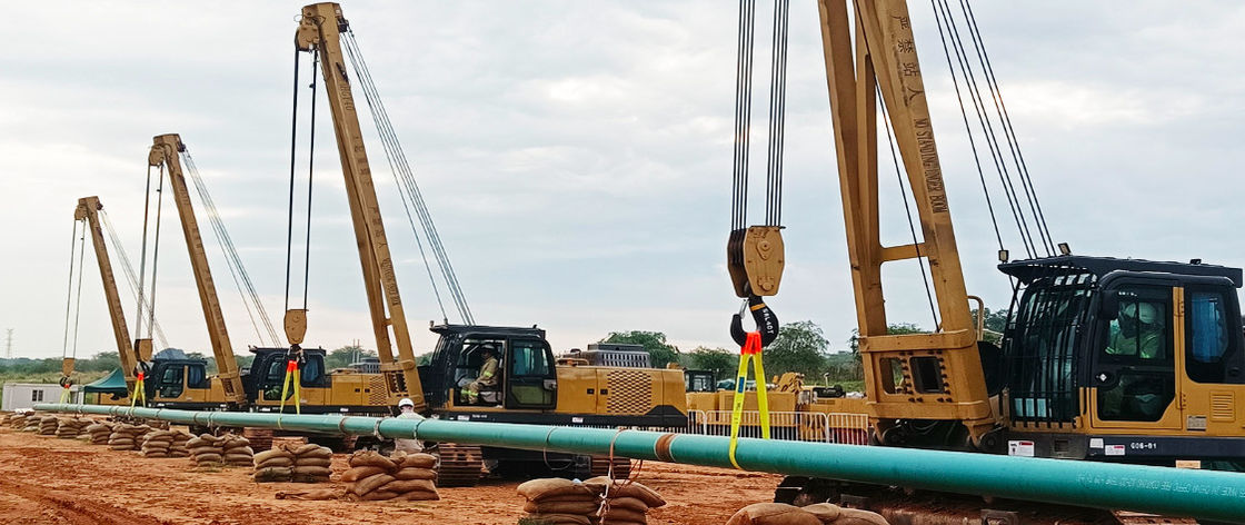90T pipa lapisan konstruksi pipa lapisan kawat tali luffing minyak dan gas pipa konstruksi
